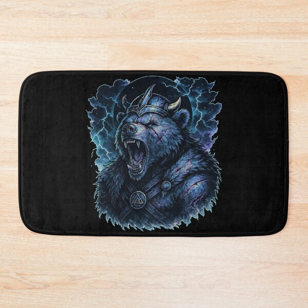 Item preview, Bear Berserker Viking Norse Goth designed and sold by TomFrontierArt.
