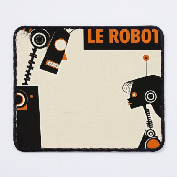 Item preview, Robot Love Art Illustrations Midcentury 1950s designed and sold by NickWhittleArt.