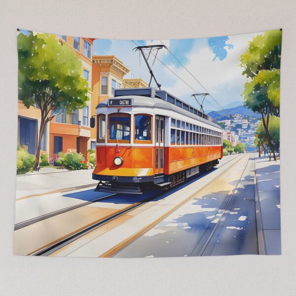 Item preview, San Francisco Cable Car designed and sold by ArtFactoryAI.