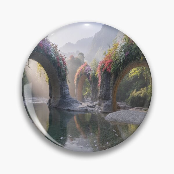 Item preview, Hidden valley with a crystal clear river  designed and sold by SilentSpirits.