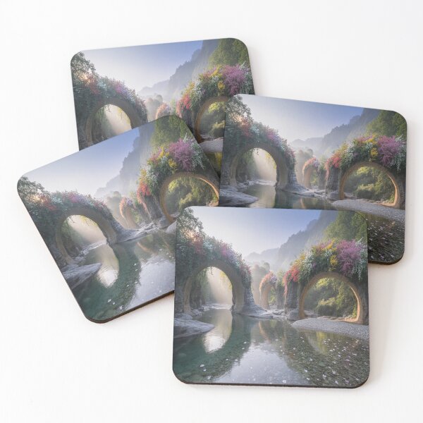 Item preview, Hidden valley with a crystal clear river  designed and sold by SilentSpirits.