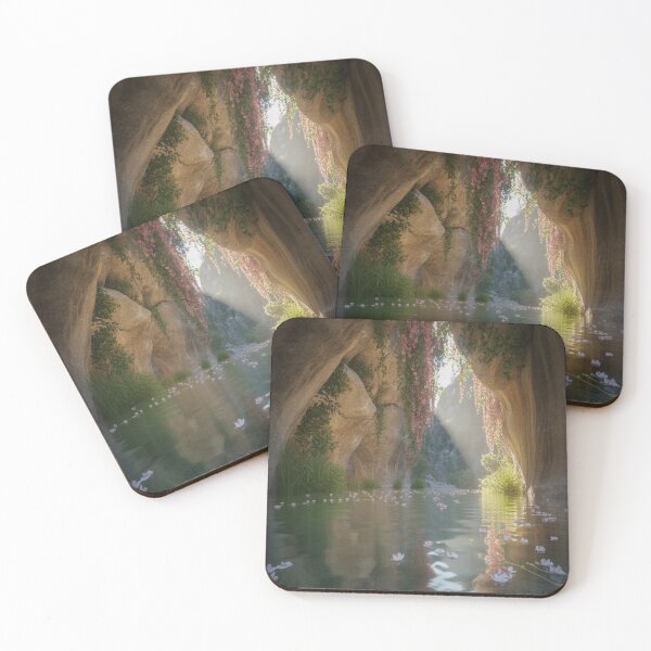 Item preview, Hidden valley draped in flowering vines designed and sold by SilentSpirits.