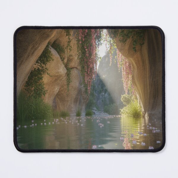 Item preview, Hidden valley draped in flowering vines designed and sold by SilentSpirits.