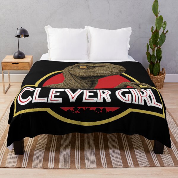 Item preview, Clever Girl Retro Velociraptor Parody Design designed and sold by SHHCreations.