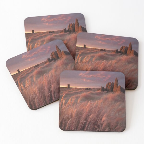 Item preview, Autumn twilight with sky awash with rose gold. designed and sold by SilentSpirits.