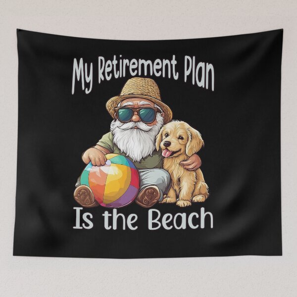 Item preview, My Retirement Plan Is the Beach – Gnome & Dog Chill Life Design designed and sold by Dantin.