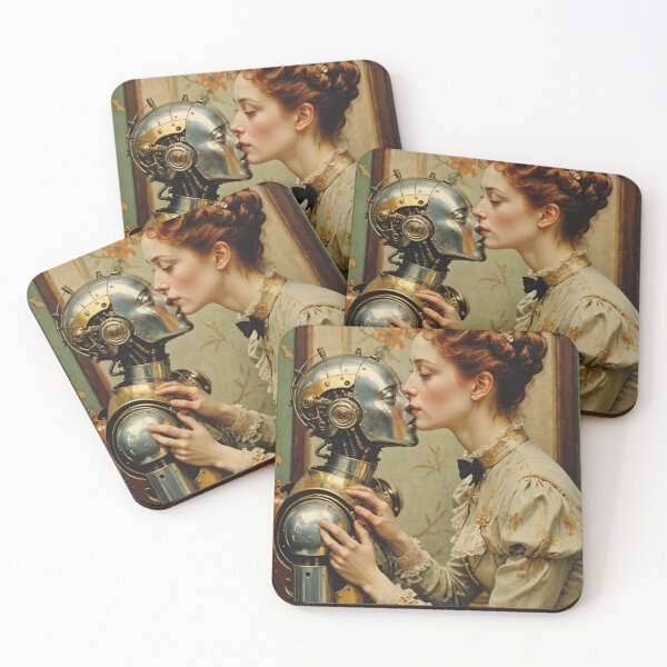 Item preview, Robot Love Art Illustrations from the 1800s designed and sold by NickWhittleArt.