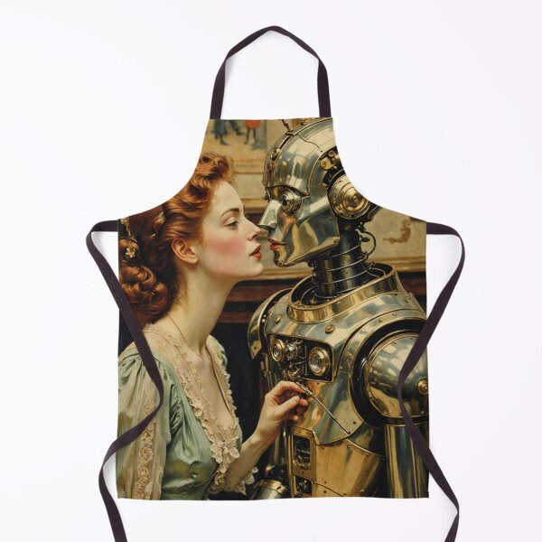 Item preview, Robot Love Art Illustrations from the 1800s designed and sold by NickWhittleArt.