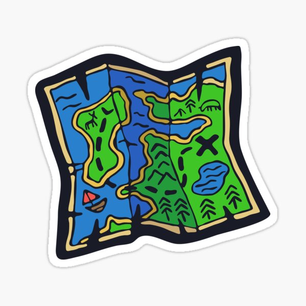 Item preview, Outdoor Travel or Pirate Treasure Map illustration designed and sold by CofefeStudio.