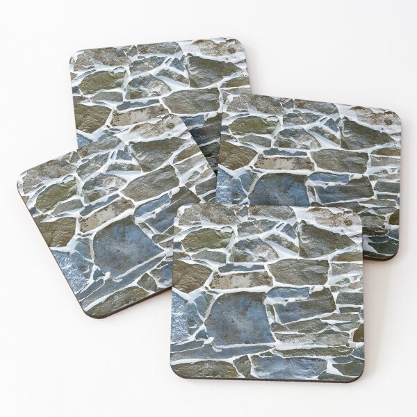 Item preview, Historic brick wall inverted colors blue designed and sold by Dryft7.