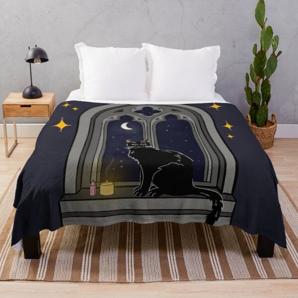 Item preview, Midnight Familiar at the Moonlit Window designed and sold by thewhimsyash.
