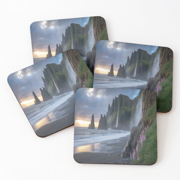 Item preview, Beautiful seascape of a forgotten black sand shore designed and sold by SilentSpirits.
