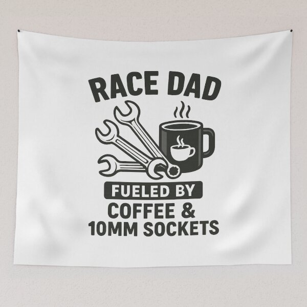Item preview, Race Dad! Fueled by Coffee and Sockets.  designed and sold by Juiced Up Racing Co. .