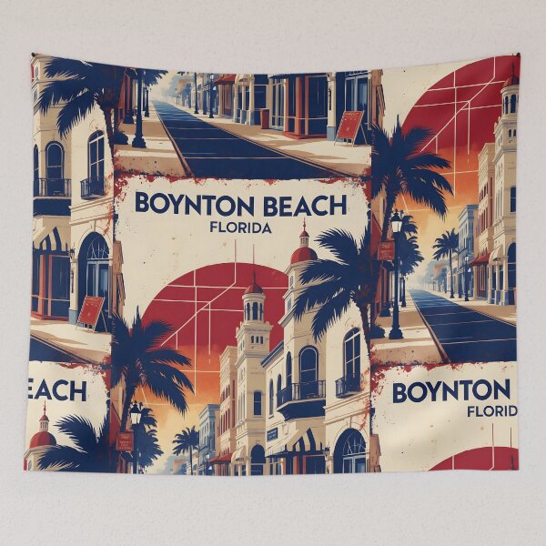 Item preview, Boynton Beach Florida 1950s USA Vintage Travel Tourism designed and sold by TravelersGems.