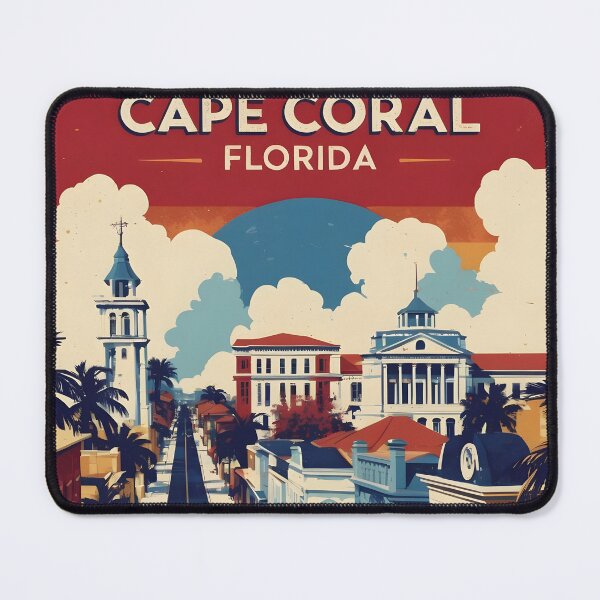 Item preview, Cape Coral Florida 1950s USA Vintage Travel Tourism designed and sold by TravelersGems.