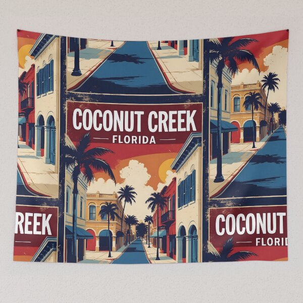 Item preview, Coconut Creek Florida 1950s USA Vintage Travel Tourism designed and sold by TravelersGems.