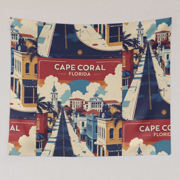 Item preview, Cape Coral Florida 1950s USA Vintage Travel Tourism designed and sold by TravelersGems.