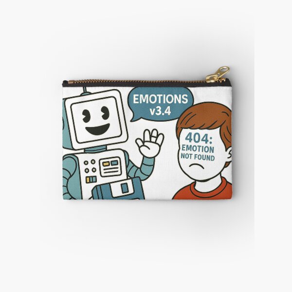 Item preview, Error Installing Emotions – Funny Retro Robot Mental Health Glitch Poster designed and sold by WeaveWhimsy.