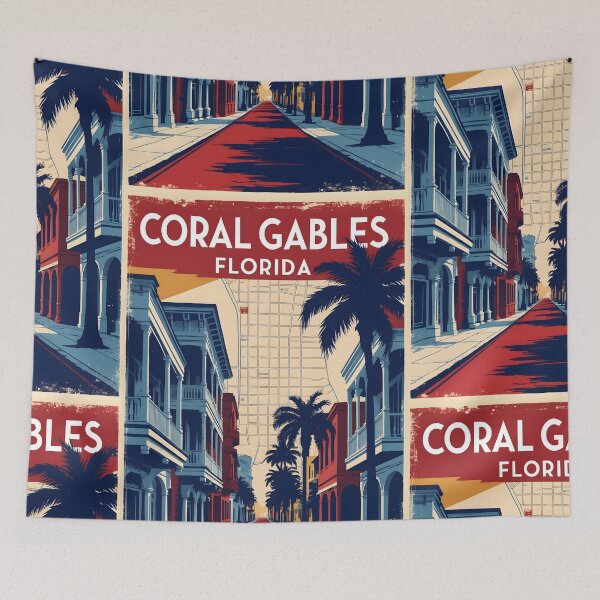 Item preview, Coral Gables Florida 1950s USA Vintage Travel Tourism designed and sold by TravelersGems.