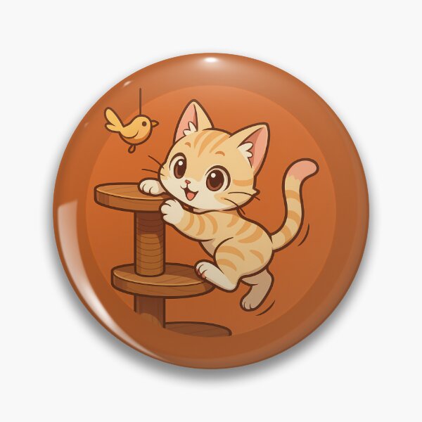 Item preview, Climbing Cream Kitten Cat Tree designed and sold by Yuliya Brush.