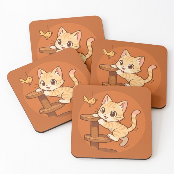 Item preview, Climbing Cream Kitten Cat Tree designed and sold by Yuliya Brush.