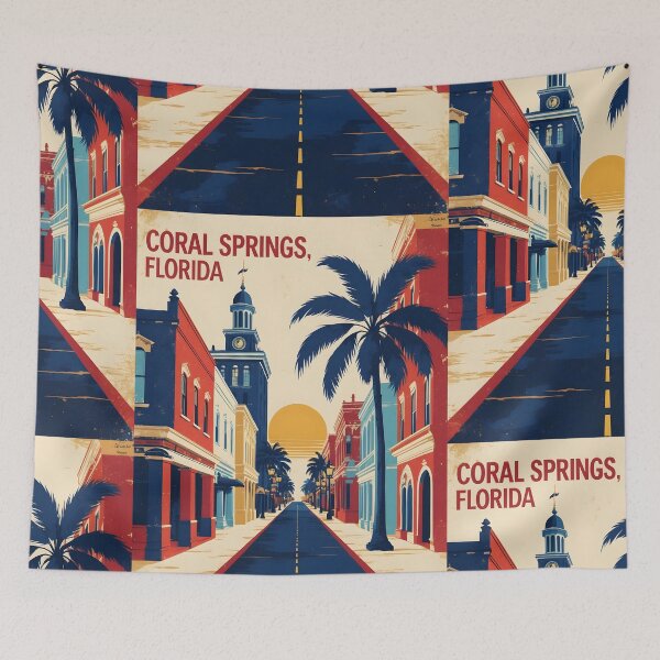 Item preview, Coral Springs Florida 1950s USA Vintage Travel Tourism designed and sold by TravelersGems.