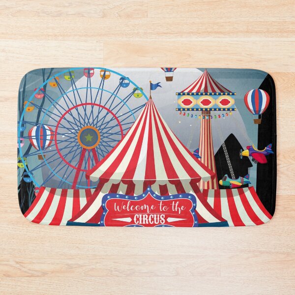 Item preview, Colorful Cute Circus Tent Ferris Wheel- Vintage Carnival Night Fair designed and sold by CapturedByeJ.