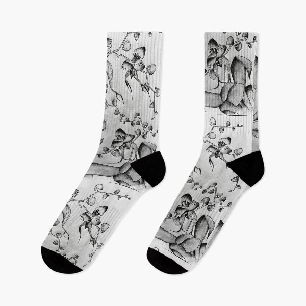 Item preview, Elegant Ink Orchids with Flowing Botanical lines  designed and sold by GTeoArt.