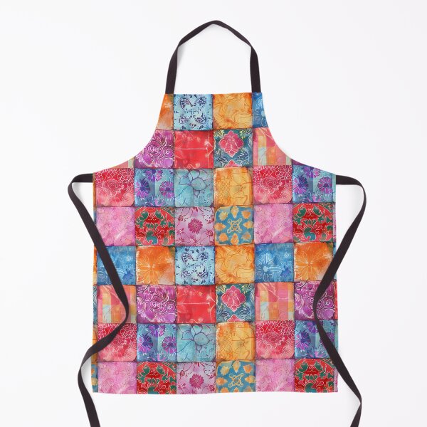 Item preview, Bright Florals Simulated Quilt Blocks designed and sold by Harkins-House.