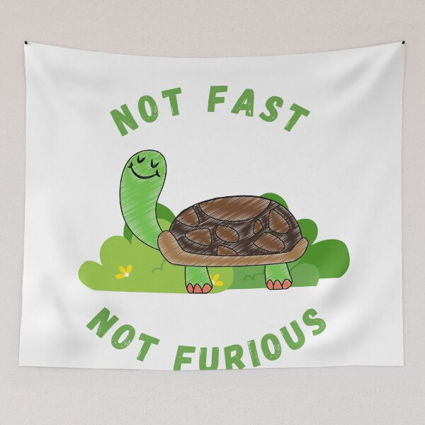 Item preview, Not fast, not furious turtle designed and sold by Cedex.
