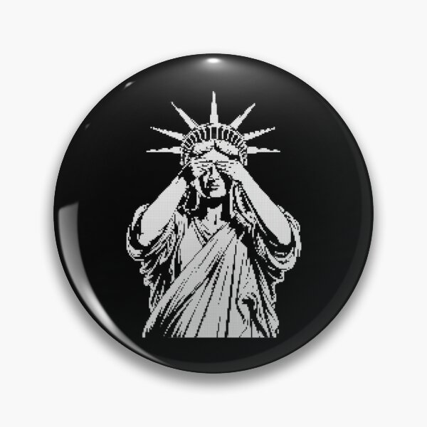 Item preview, Womens Statue of Liberty covering her face in shame political chaos designed and sold by MotivaChic.