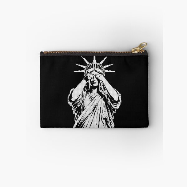 Item preview, Womens Statue of Liberty covering her face in shame political chaos designed and sold by MotivaChic.