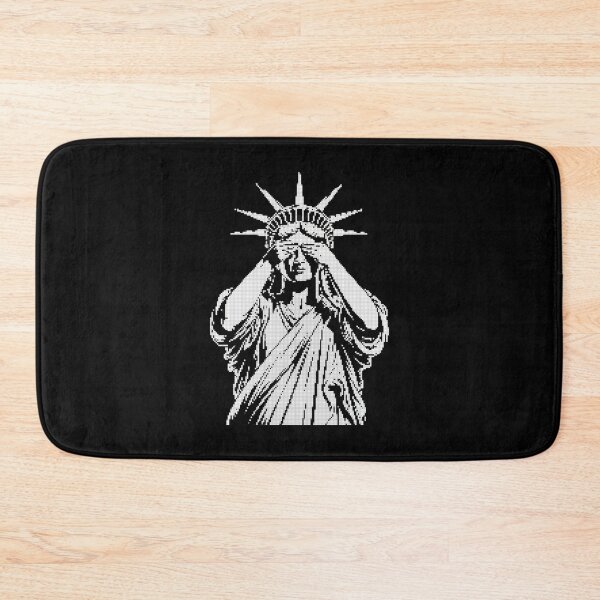 Item preview, Womens Statue of Liberty covering her face in shame political chaos designed and sold by MotivaChic.