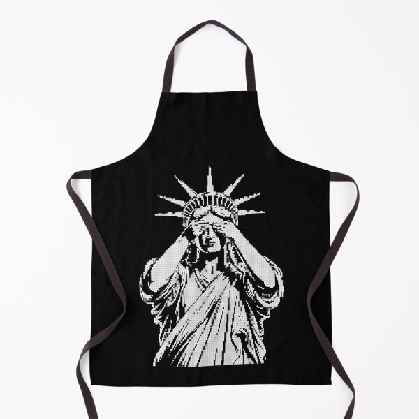 Item preview, Womens Statue of Liberty covering her face in shame political chaos designed and sold by MotivaChic.