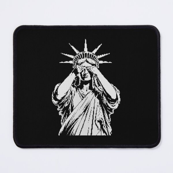 Item preview, Womens Statue of Liberty covering her face in shame political chaos designed and sold by MotivaChic.
