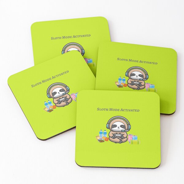 Item preview, Sloth Mode Activated – Gamer Sloth Design designed and sold by KissellArt.