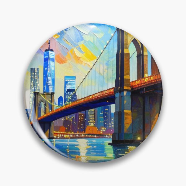 Item preview, New York Brooklyn Bridge designed and sold by ArtFactoryAI.