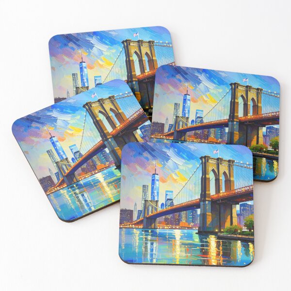 Item preview, New York Brooklyn Bridge designed and sold by ArtFactoryAI.