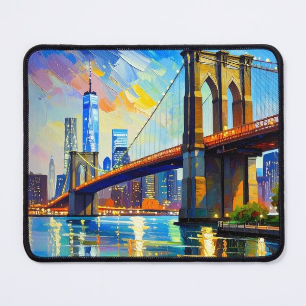 Item preview, New York Brooklyn Bridge designed and sold by ArtFactoryAI.