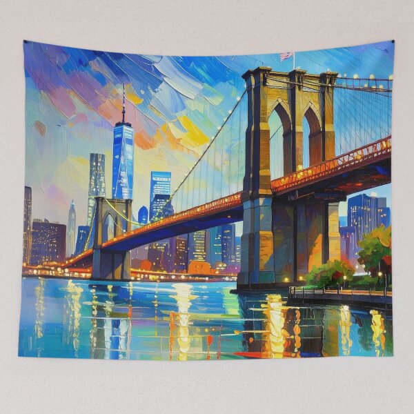 Item preview, New York Brooklyn Bridge designed and sold by ArtFactoryAI.