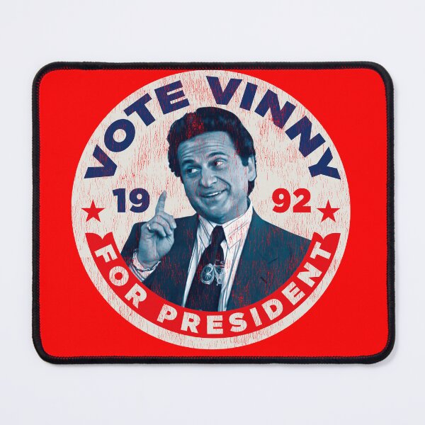 Item preview, Vote Vinny Button Worn designed and sold by Alema Art.