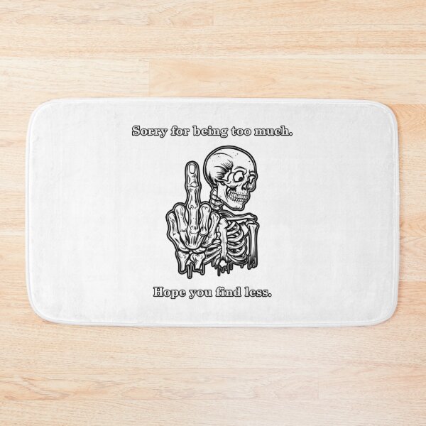 Item preview, Sorry for being too much. Hope you find less. - White skeleton & lettering designed and sold by JadeRyder.
