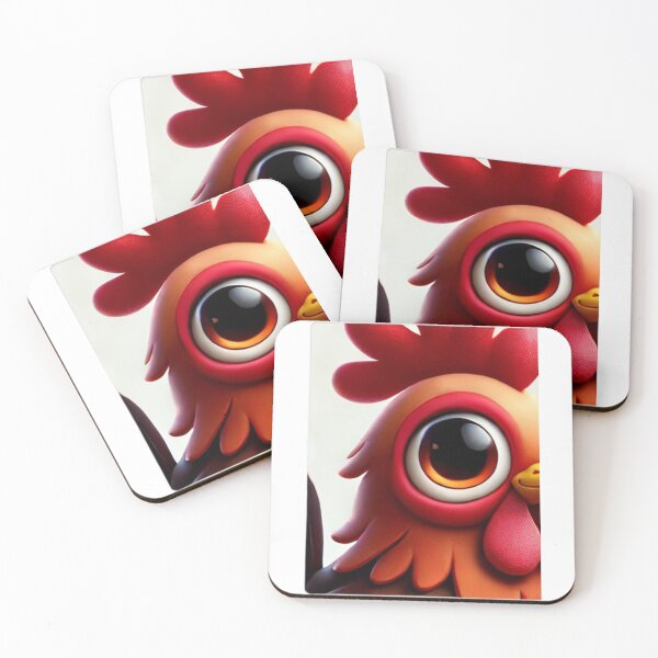 Item preview, Redcap Chicken Close-Up Portrait designed and sold by Sillytoe.