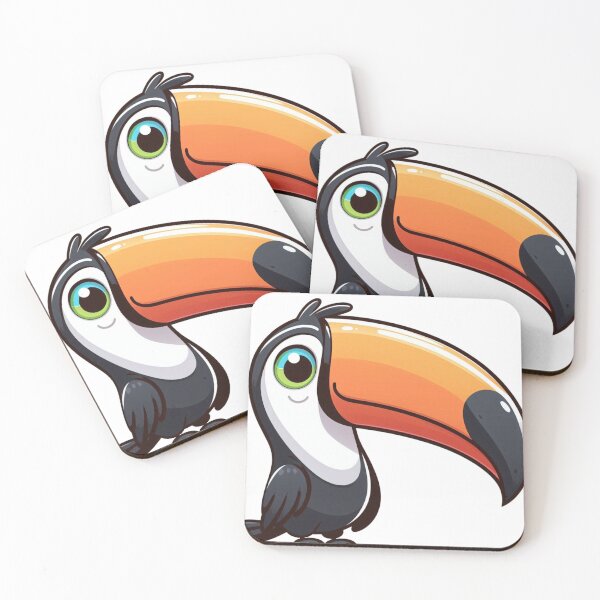 Item preview, Oversized Beak Toucan – Whimsical Cartoon Animal designed and sold by Confuzz1ed.