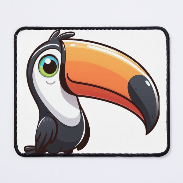 Item preview, Oversized Beak Toucan – Whimsical Cartoon Animal designed and sold by Confuzz1ed.