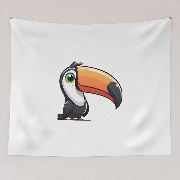 Item preview, Oversized Beak Toucan – Whimsical Cartoon Animal designed and sold by Confuzz1ed.