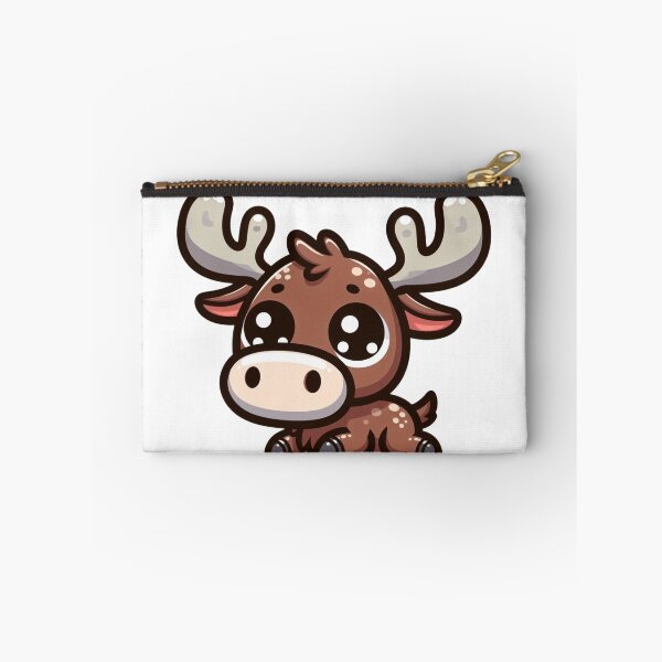 Item preview, Cute Cartoon Moose with Antlers – Vector Style designed and sold by Confuzz1ed.