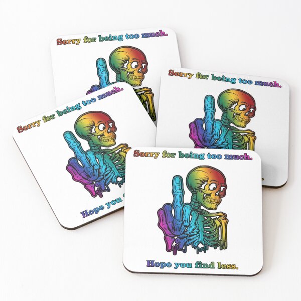 Item preview, Sorry for being too much. Hope you find less. - Rainbow skeleton & lettering designed and sold by JadeRyder.