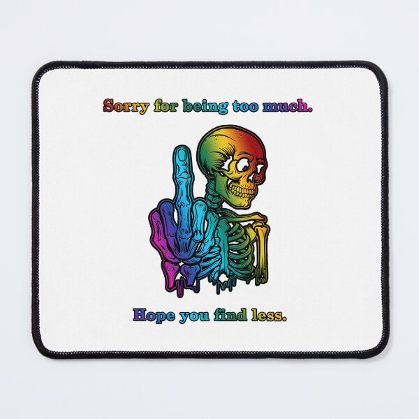 Item preview, Sorry for being too much. Hope you find less. - Rainbow skeleton & lettering designed and sold by JadeRyder.