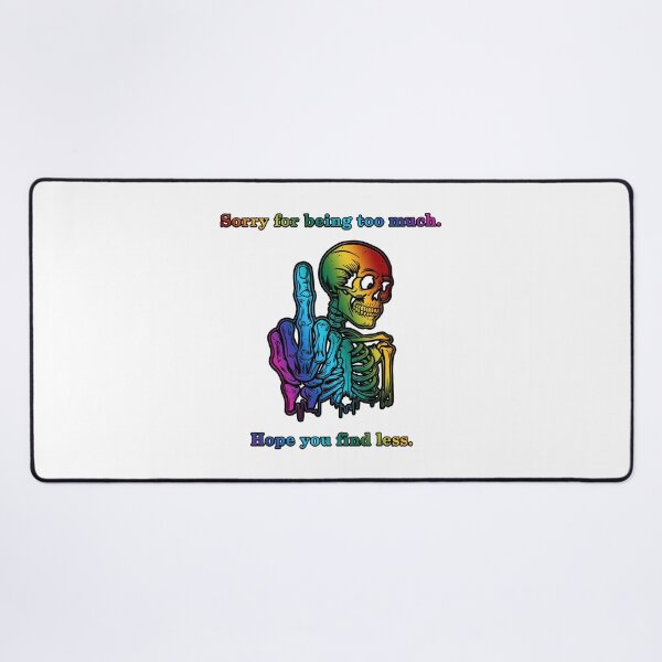 Item preview, Sorry for being too much. Hope you find less. - Rainbow skeleton & lettering designed and sold by JadeRyder.